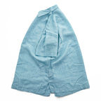 Weekender 半袖 リネン シャツ XL サックスブルー 麻100% ビッグサイズ Finest Linen 胸ポケット