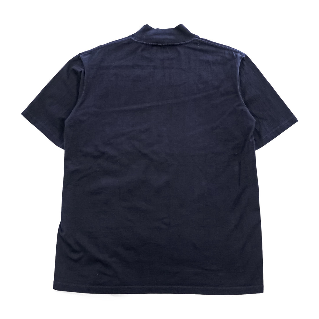 Graphpaper 日本製 モックネック Tシャツ S ネイビー S/S Mock Neck Tee
