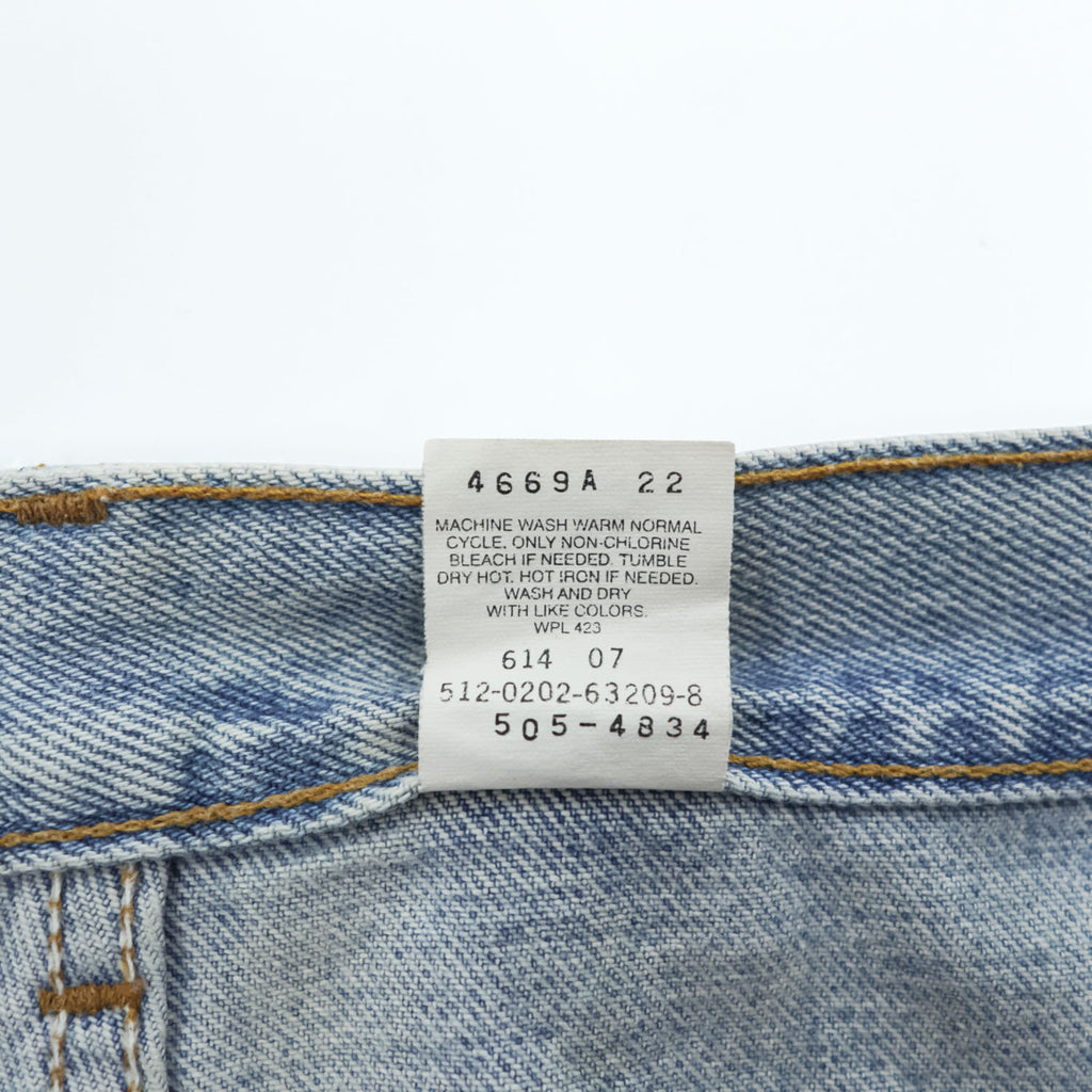 Levi's 90年代 USA製 ヴィンテージ 505 デニムパンツ ジーンズ 36 x 32 ブルー REGULAR FIT ジッパーフライ 505-4834