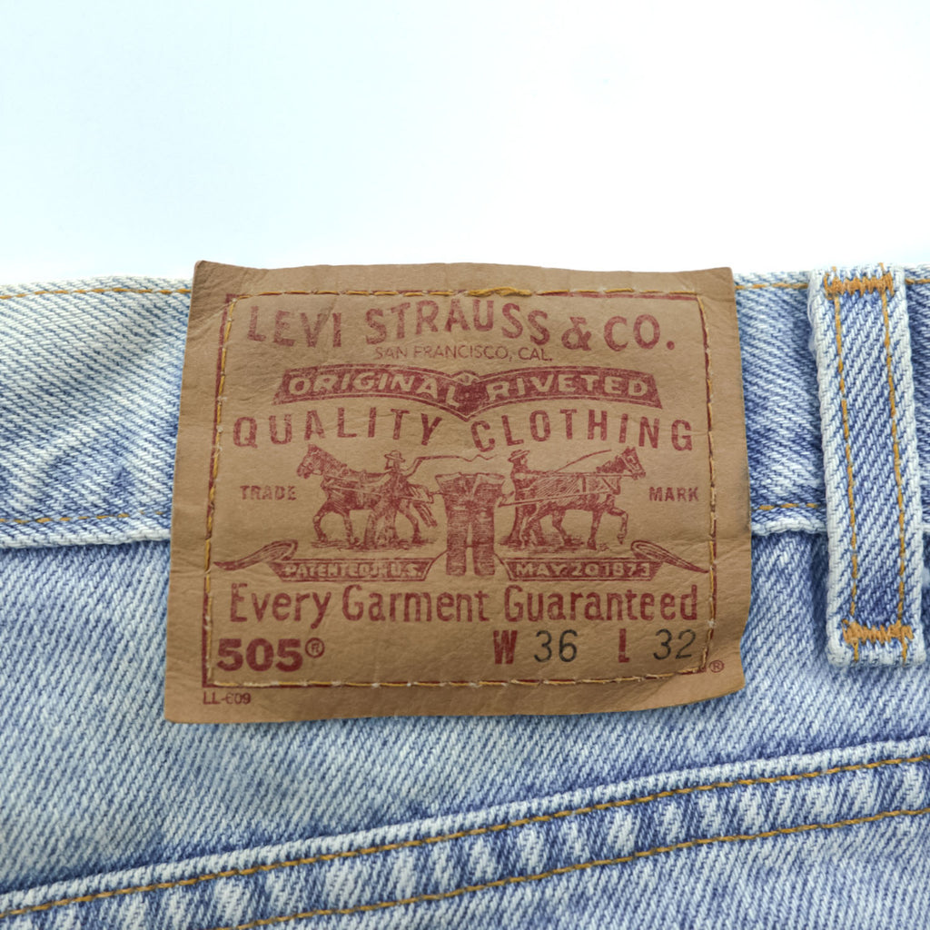 Levi's 90年代 USA製 ヴィンテージ 505 デニムパンツ ジーンズ 36 x 32 ブルー REGULAR FIT ジッパーフライ 505-4834