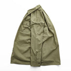 Dickies 長袖 ワークシャツ L カーキ ベージュ TCツイル ダブルポケット