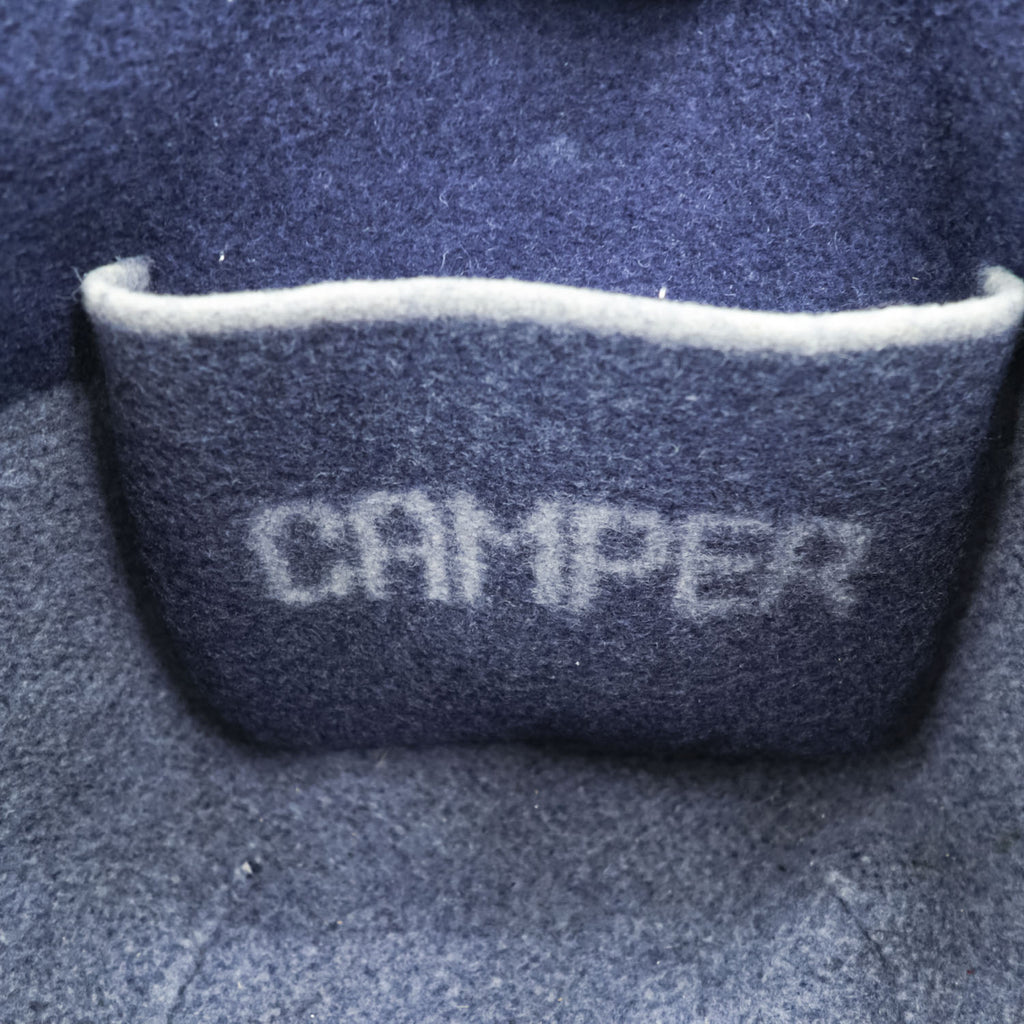 CAMPER メルトン ウール トートバッグ BLANKET TOTE BAG ネイビー グレー バイカラー