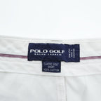POLO GOLF Ralph Lauren 90年代 ショートパンツ ハーフパンツ XL ホワイト ビッグサイズ 2タック プリーツ CLASSIC GOLF SHORT