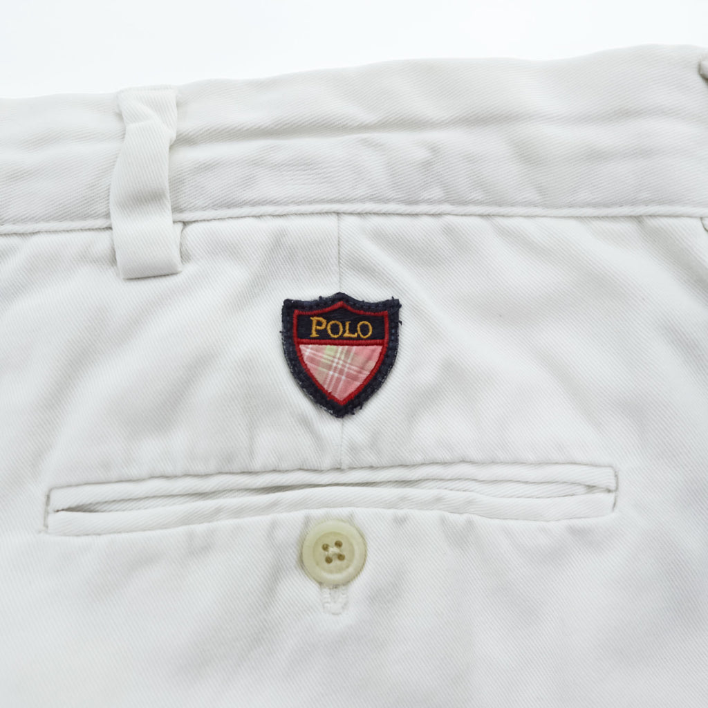 POLO GOLF Ralph Lauren 90年代 ショートパンツ ハーフパンツ XL ホワイト ビッグサイズ 2タック プリーツ CLASSIC GOLF SHORT