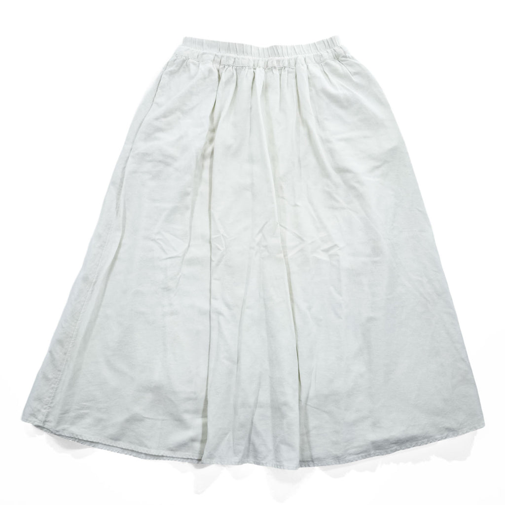 A New Day Women's Off White Ivory Elastic Waist A-Line Midi Maxi Skirt Size S Made in Vietnam