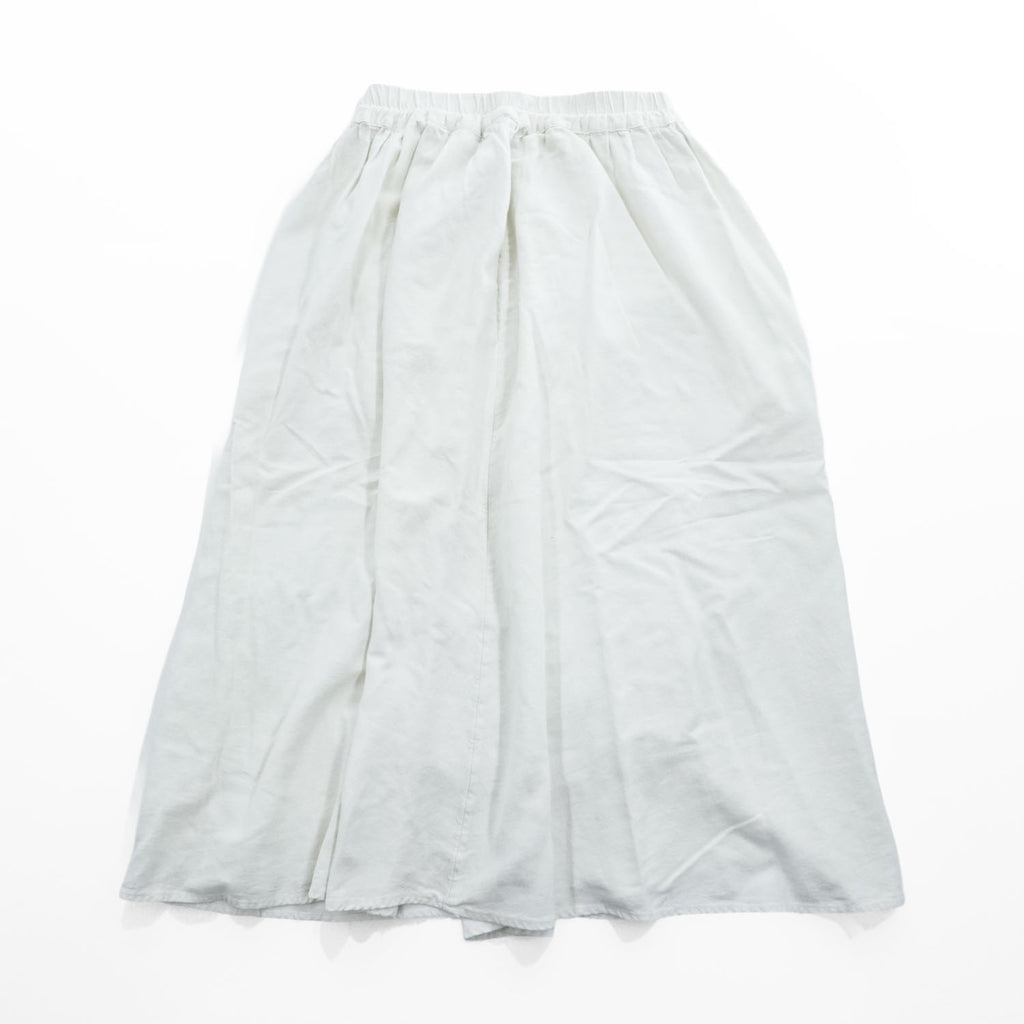 A New Day Women's Off White Ivory Elastic Waist A-Line Midi Maxi Skirt Size S Made in Vietnam