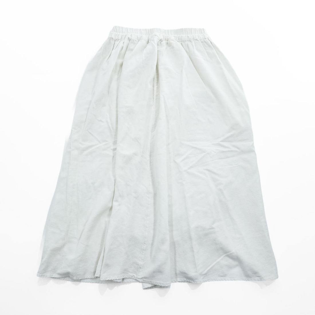 A New Day Women's Off White Ivory Elastic Waist A-Line Midi Maxi Skirt Size S Made in Vietnam