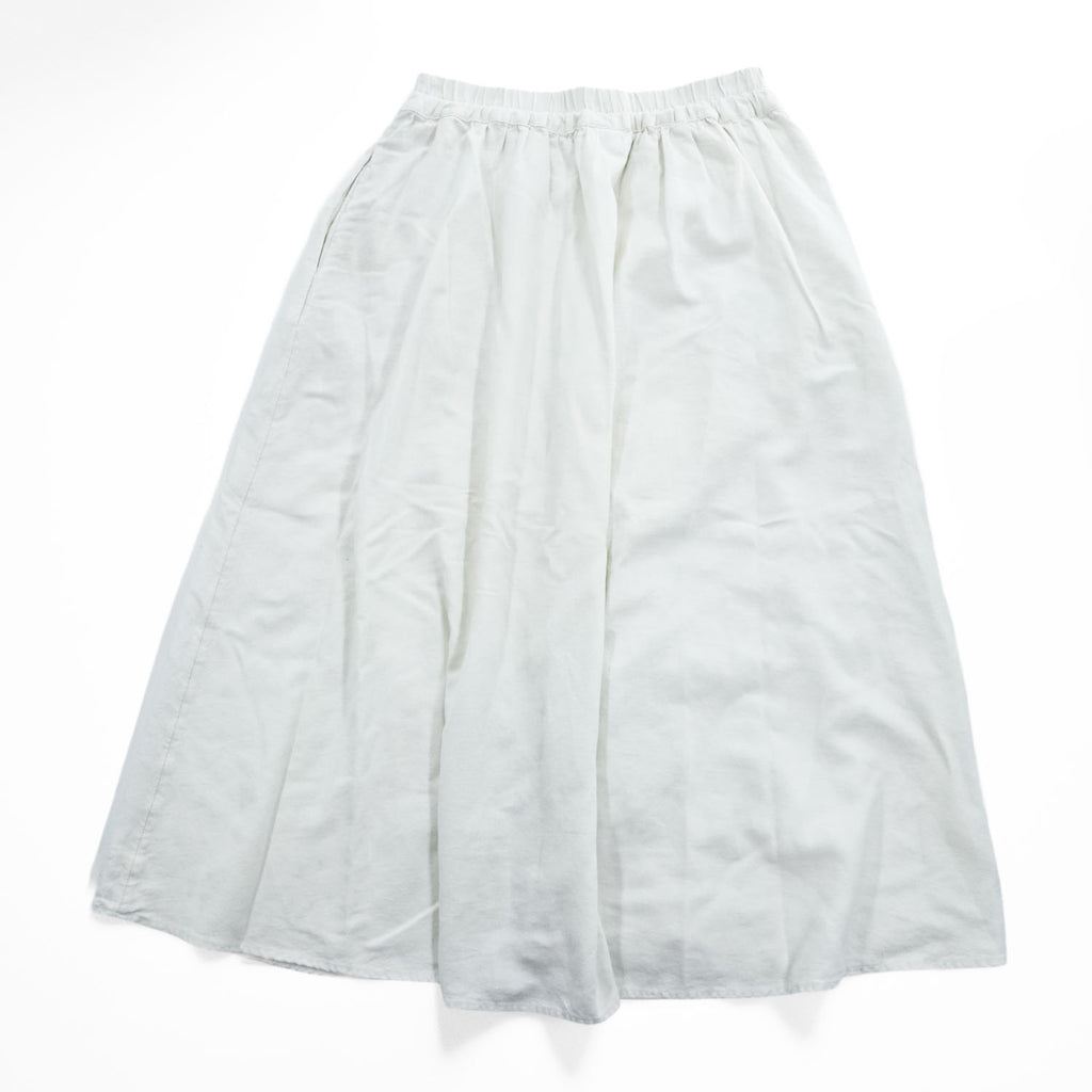 A New Day Women's Off White Ivory Elastic Waist A-Line Midi Maxi Skirt Size S Made in Vietnam