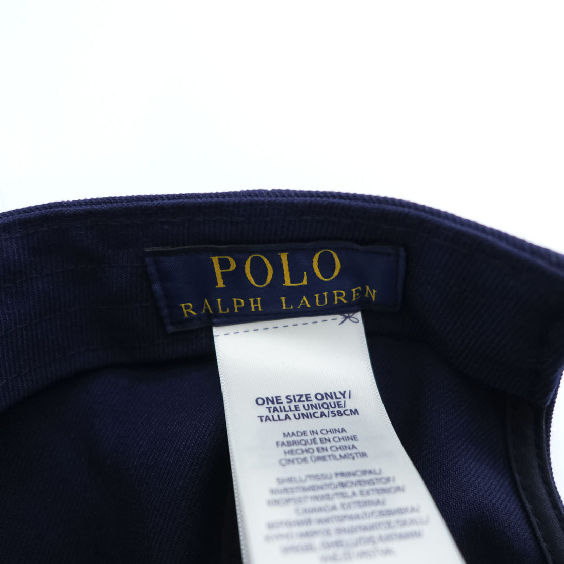 Polo Ralph Lauren ビッグポニー 刺繍 スナップバック キャップ ONE SIZE ネイビー