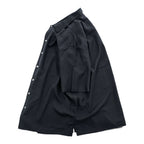 90年代 ヴィンテージ 100%シルク 半袖シャツ BRANDINI ブラック L ボックスシルエット 胸ポケット