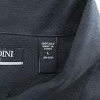 90年代 ヴィンテージ 100%シルク 半袖シャツ BRANDINI ブラック L ボックスシルエット 胸ポケット