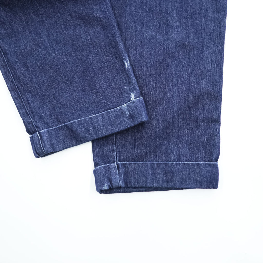 TOMMY HILFIGER 90年代 ヴィンテージ 2タック デニムスラックス パンツ W29 プリーツ ダブルカフス トラウザーズ テーパード