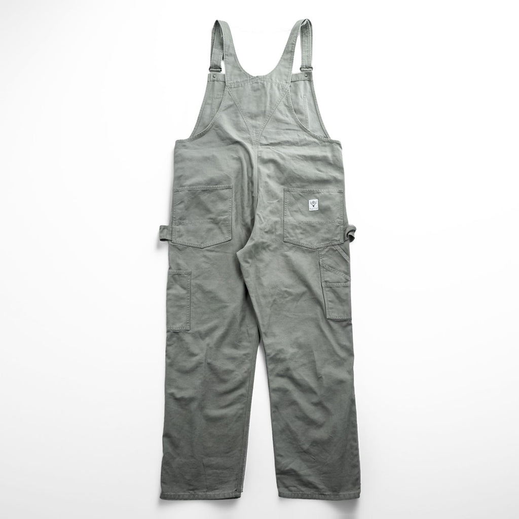 South2 West8 Overalls 11.5oz Cotton Canvas Gray Size L Made in Japan OT493 Nepenthes Workwear