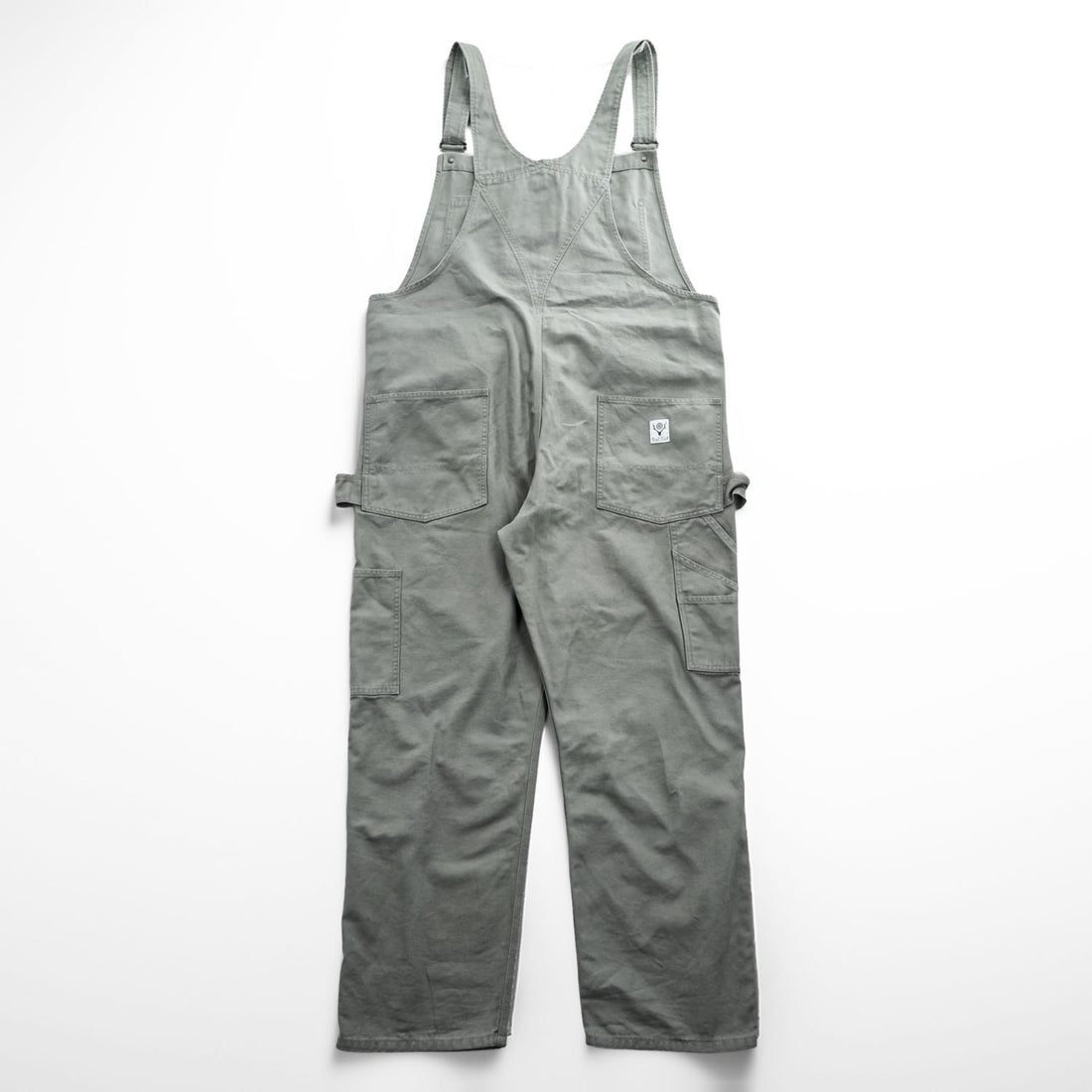 South2 West8 Overalls 11.5oz Cotton Canvas Gray Size L Made in Japan OT493 Nepenthes Workwear