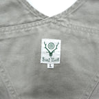 South2 West8 Overalls 11.5oz Cotton Canvas Gray Size L Made in Japan OT493 Nepenthes Workwear