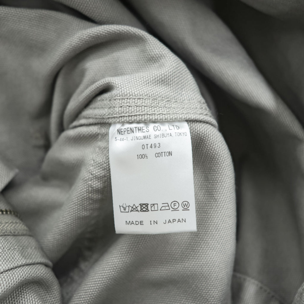 South2 West8 Overalls 11.5oz Cotton Canvas Gray Size L Made in Japan OT493 Nepenthes Workwear