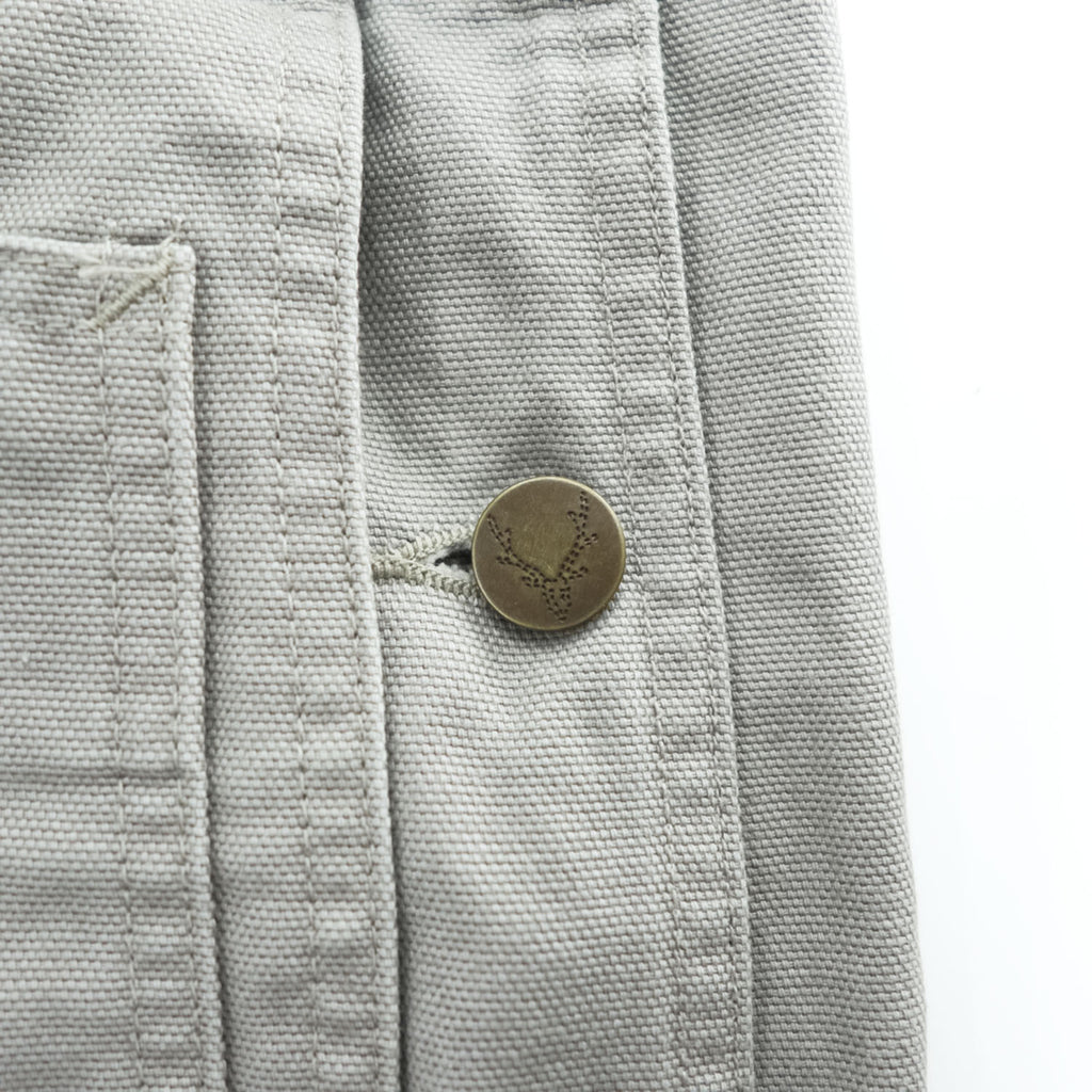 South2 West8 Overalls 11.5oz Cotton Canvas Gray Size L Made in Japan OT493 Nepenthes Workwear