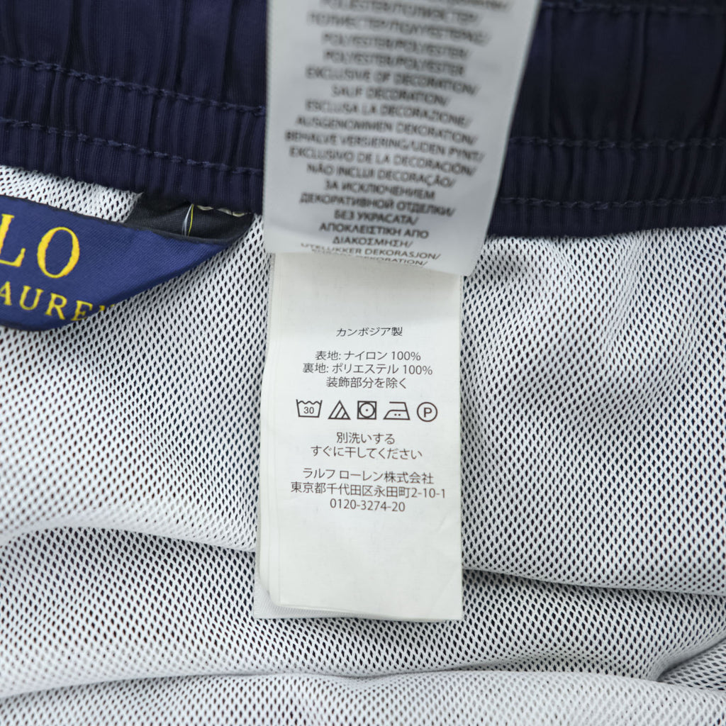 Polo Ralph Lauren ナイロン ショートパンツ スイムショーツ L ネイビー メッシュライナー スモールポニー ロゴ 刺繍