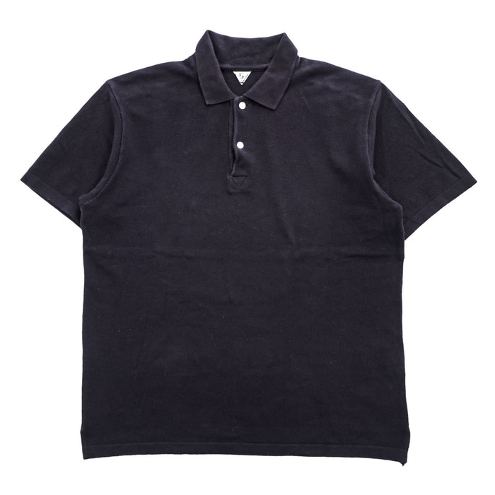 FilMelange 日本製 ポロシャツ XL ダークネイビー OUDNEY 鹿の子 191-1034