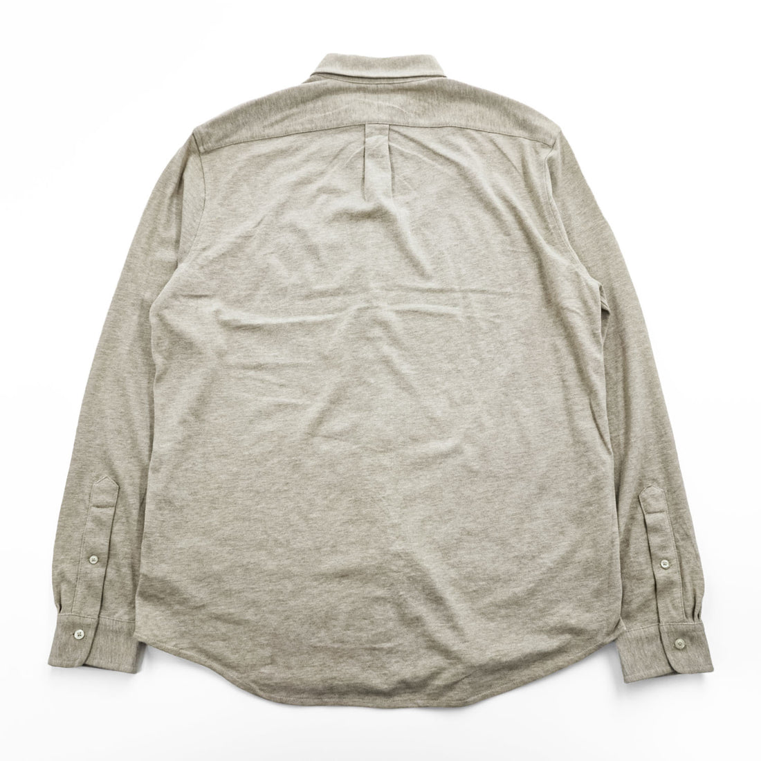 Polo Ralph Lauren 長袖 メッシュ シャツ L ベージュ FEATHER WEIGHT MESH 鹿の子 ボタンダウン 未使用品