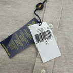 Polo Ralph Lauren 長袖 メッシュ シャツ L ベージュ FEATHER WEIGHT MESH 鹿の子 ボタンダウン 未使用品