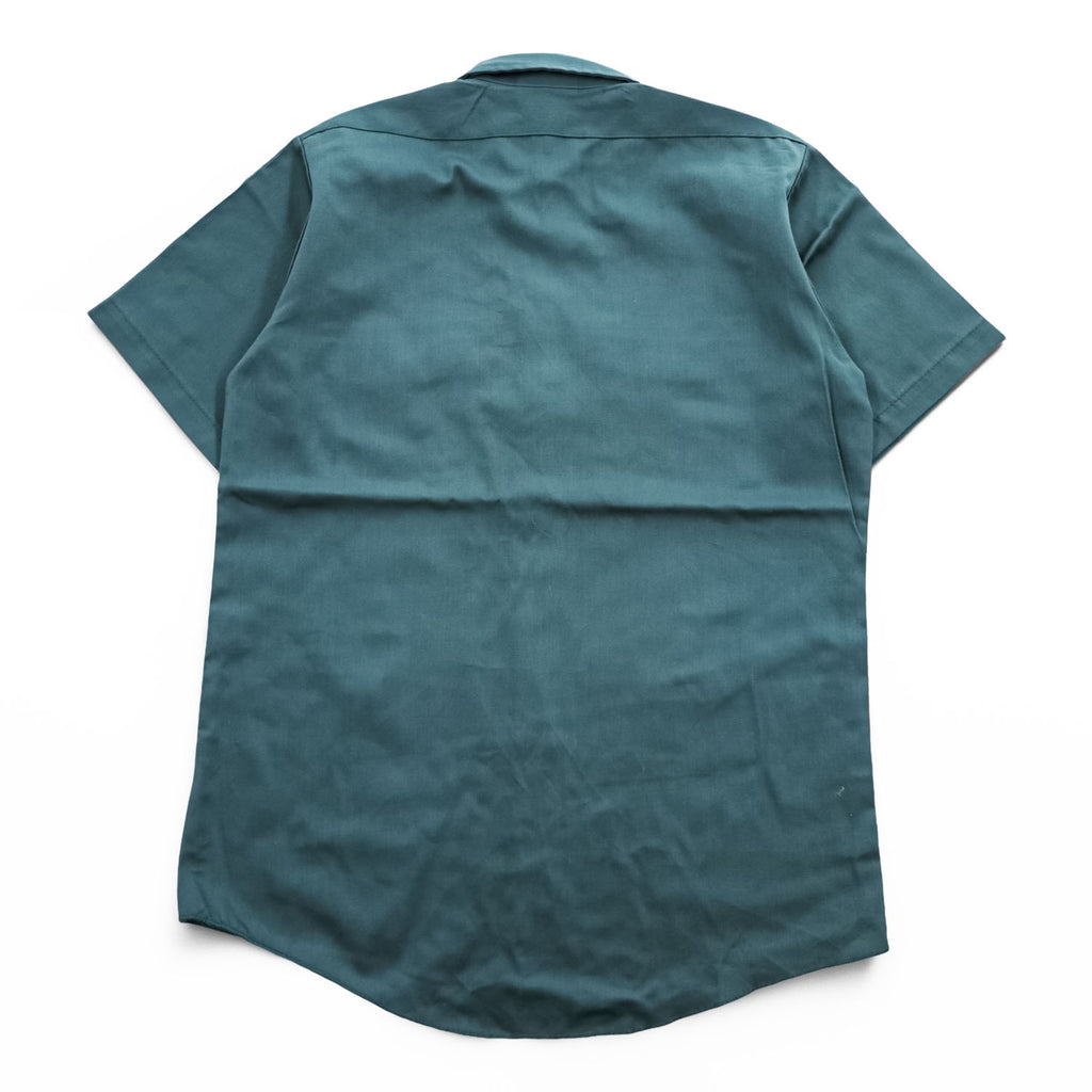Dickies 90年代 ヴィンテージ 半袖 ワークシャツ M グリーン ベリーズ( USA )製