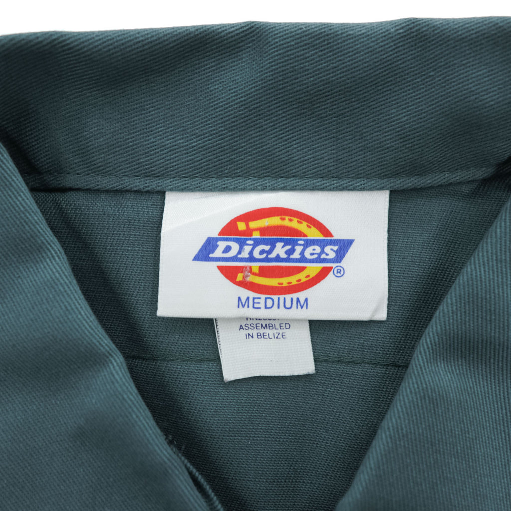 Dickies 90年代 ヴィンテージ 半袖 ワークシャツ M グリーン ベリーズ( USA )製