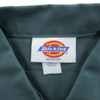 Dickies 90年代 ヴィンテージ 半袖 ワークシャツ M グリーン ベリーズ( USA )製