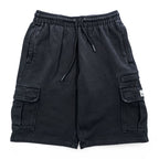 PRO CLUB ヘビーウェイト スウェットショーツ カーゴ ハーフパンツ L ブラック COMFORT ポケット