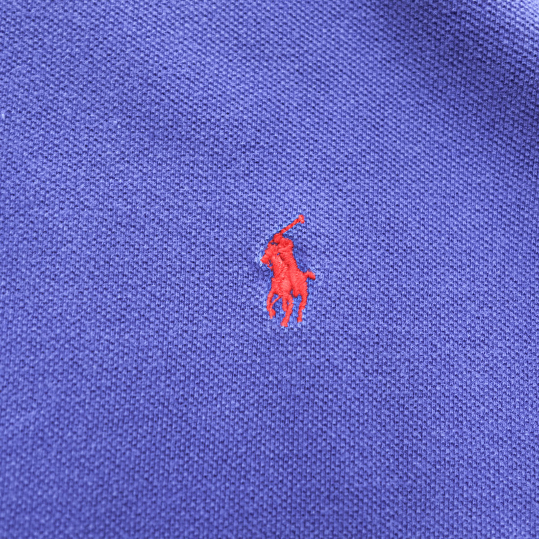 Polo Ralph Lauren 90年代 ヴィンテージ USA製 ポロシャツ XL ブルー 鹿の子 スモールポニー ロゴ 刺繍