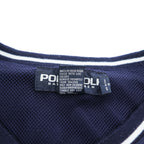 POLO GOLF Ralph Lauren 90年代 ヴィンテージ Vネック プルオーバー スポーツベスト L ネイビー メッシュ 防水  ピステ
