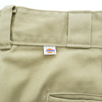 Dickies 80年代 USA製 ヴィンテージ ワークパンツ チノパンツ W32 L34 オリーブ カーキ グリーン 65/35 ツイル センタープレス 白タグ