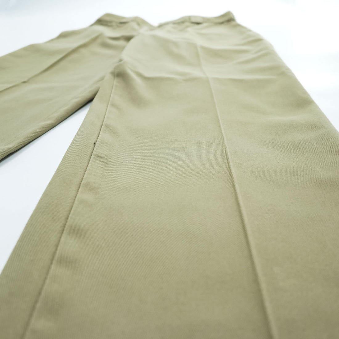 Dickies 80年代 USA製 ヴィンテージ ワークパンツ チノパンツ W32 L34 オリーブ カーキ グリーン 65/35 ツイル センタープレス 白タグ