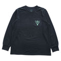 South2 West8 日本製 ロングスリーブ ポケット Tシャツ L/S Round Pocket Tee Circle Horn 長袖 ロンT M ブラック バックプリント PU548