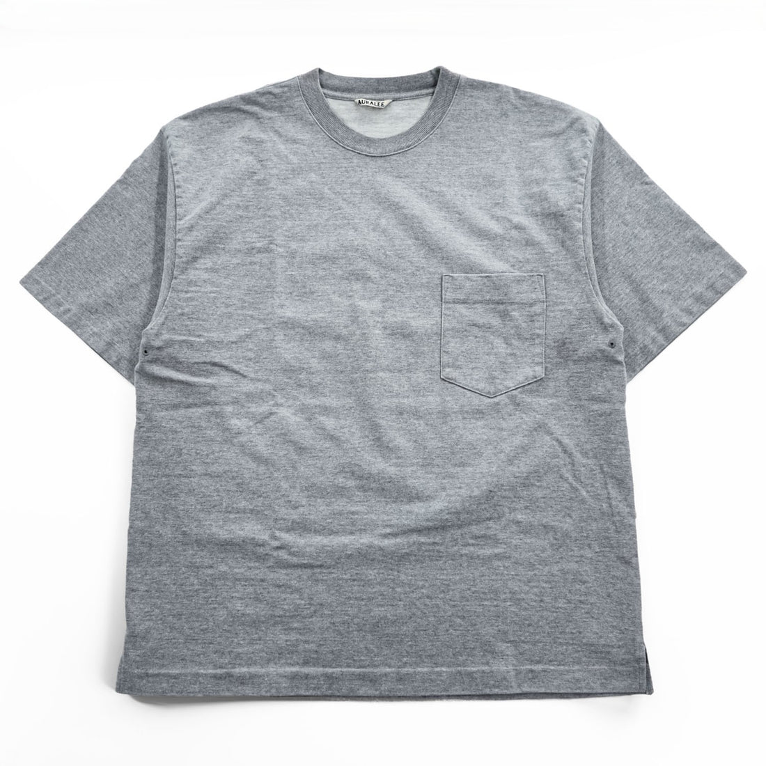 AURALEE 日本製 ポケット Tシャツ STAND UP TEE L グレー A6ST01SU