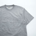 AURALEE 日本製 ポケット Tシャツ STAND UP TEE L グレー A6ST01SU