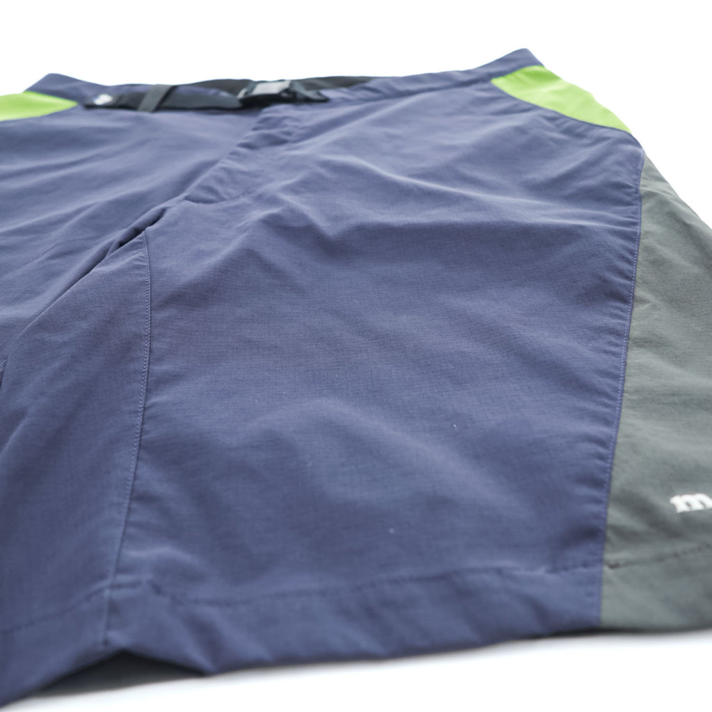 mont-bell キャニオンショーツ ナイロン ショートパンツ ハーフパンツ L ネイビー ストレッチ リップストップ ベルト付 1105529
