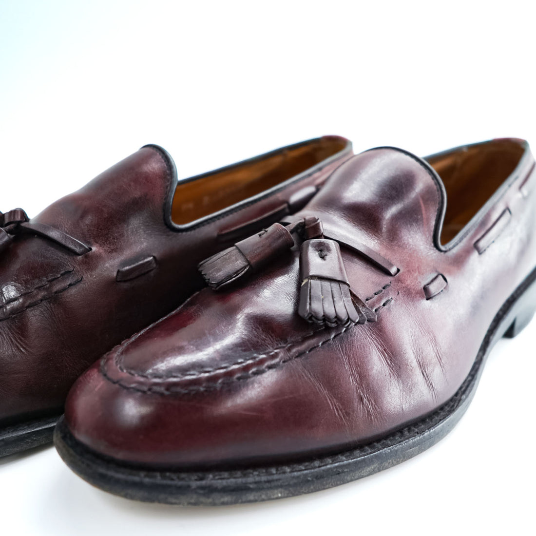 Allen Edmonds 米国製 Grayson コードバン レザー タッセルローファー 27.5cm スリッポン Vibram グッドイヤーウェルト製法 8277 USA製
