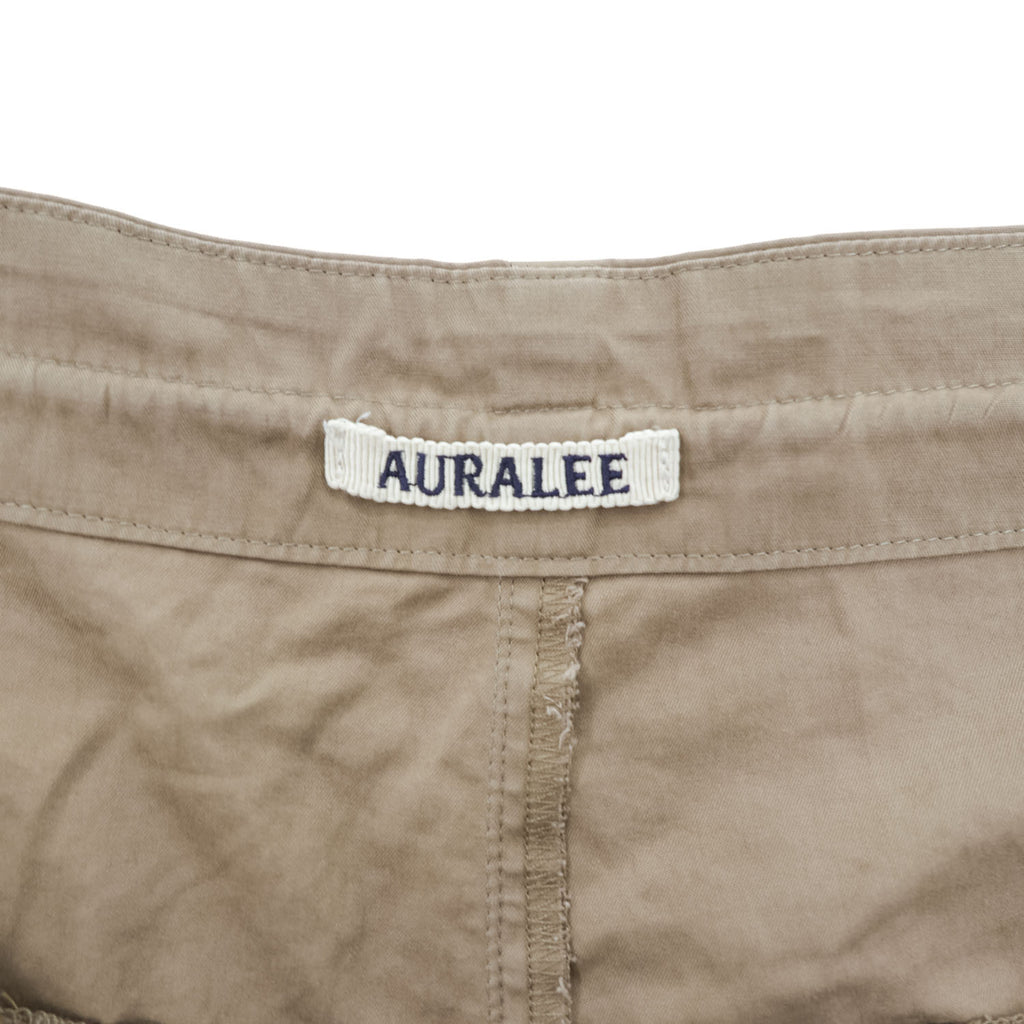 AURALEE 日本製 ワイドパンツ WASHED FINX TWILL EASY WIDE PANTS イージースラックス M ベージュ A9SP03TN