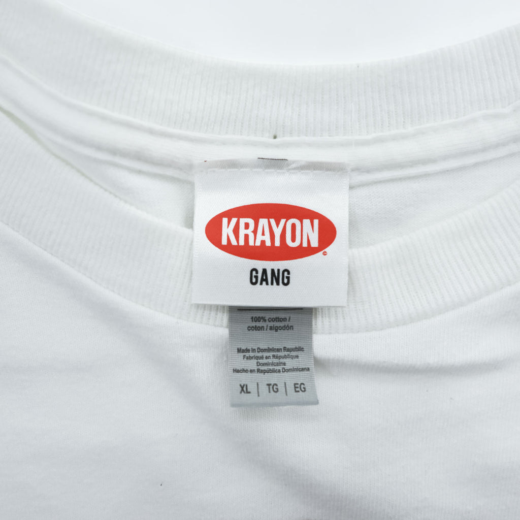 KRAYON GANG Tシャツ XL ホワイト キングクリムゾン ロックバンド SCHIZOID MAN