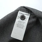 Patagonia ショップシャツ 半袖 ワークシャツ S グレー ヘンプ オーガニックコットン 比翼 オープンカラー 開襟 53295