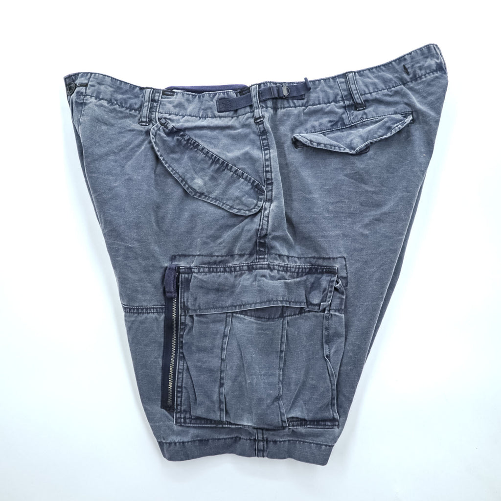 Polo Ralph Lauren リップストップ カーゴショーツ ショートパンツ XXL ブルー ヴィンテージ加工 UTILITY RIPSTOP ビッグサイズ