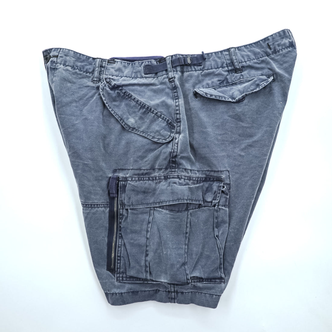 Polo Ralph Lauren リップストップ カーゴショーツ ショートパンツ XXL ブルー ヴィンテージ加工 UTILITY RIPSTOP ビッグサイズ