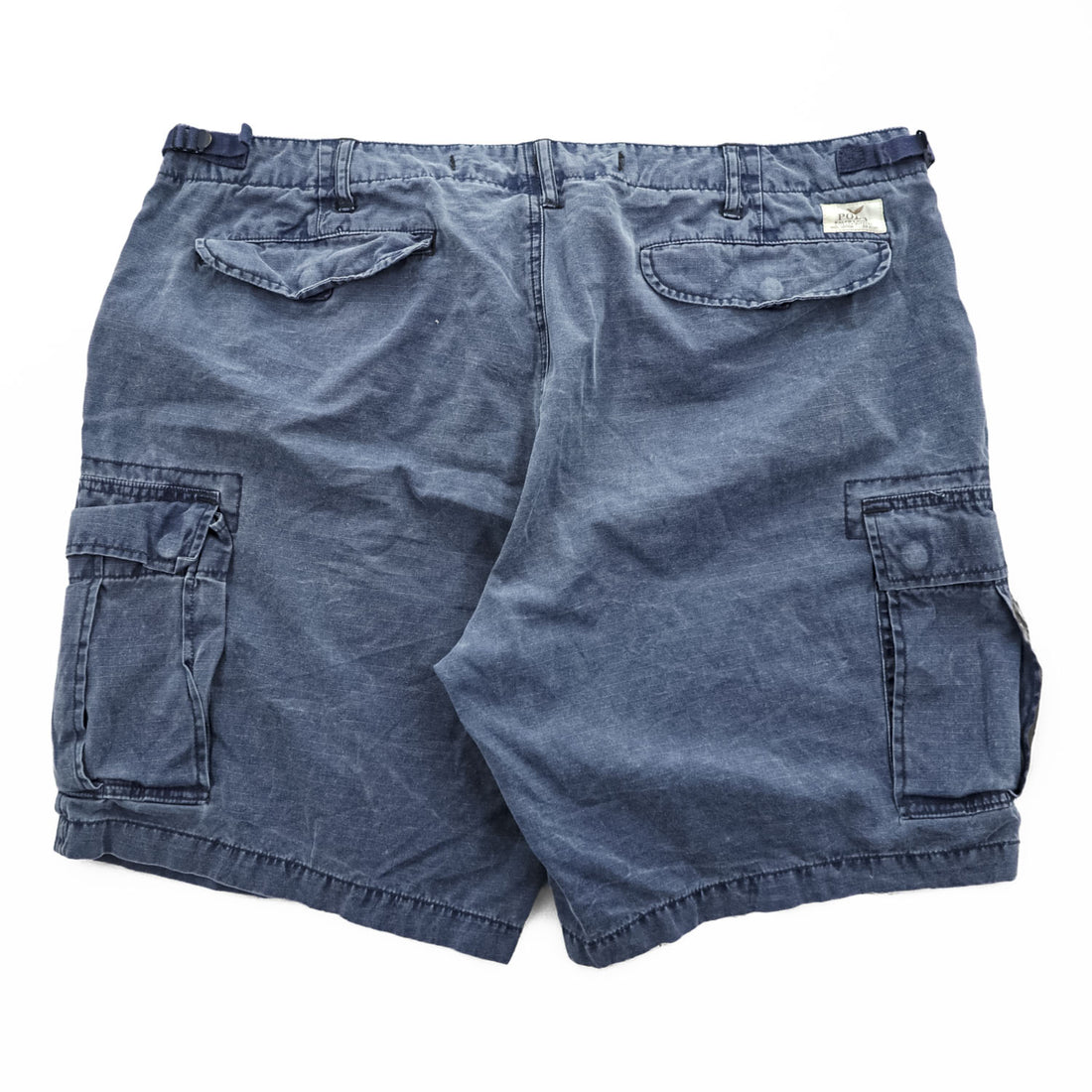 Polo Ralph Lauren リップストップ カーゴショーツ ショートパンツ XXL ブルー ヴィンテージ加工 UTILITY RIPSTOP ビッグサイズ