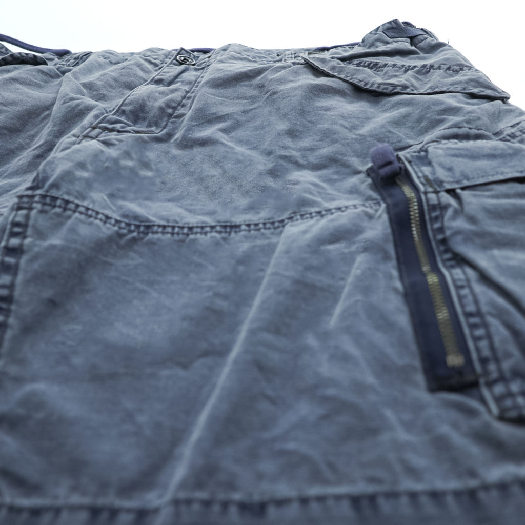 Polo Ralph Lauren リップストップ カーゴショーツ ショートパンツ XXL ブルー ヴィンテージ加工 UTILITY RIPSTOP ビッグサイズ
