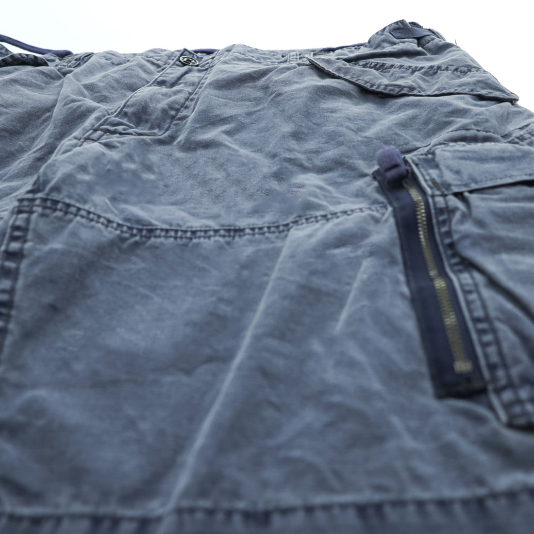 Polo Ralph Lauren リップストップ カーゴショーツ ショートパンツ XXL ブルー ヴィンテージ加工 UTILITY RIPSTOP ビッグサイズ