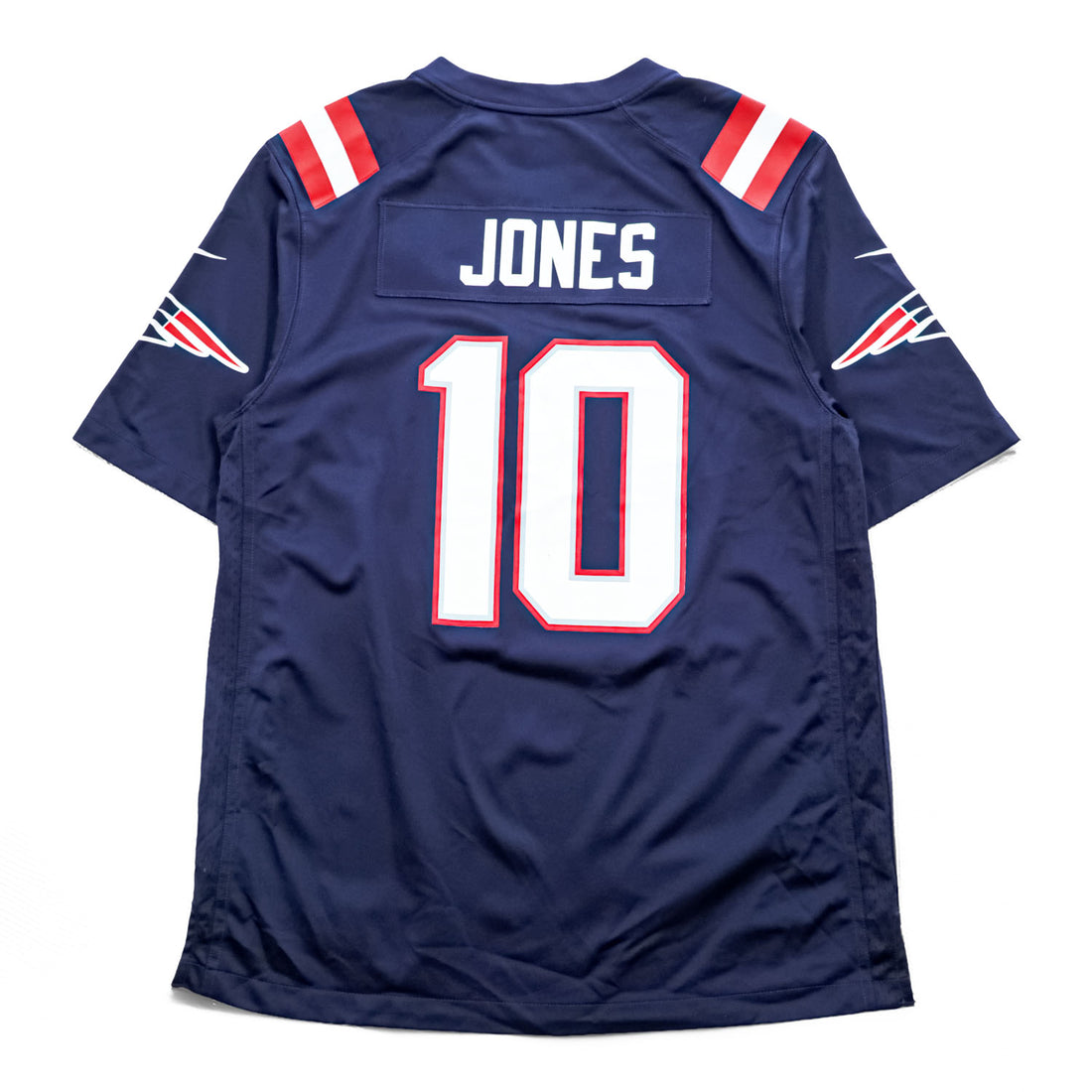 NIKE ゲームシャツ Tシャツ L ネイビー 両面プリント NFL ON FIELD PATRIOTS ナンバリング ユニフォーム