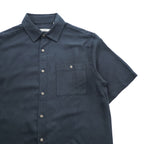 90年代 ヴィンテージ レーヨン 半袖シャツ MODA CAMPIA MODA M ブラック EASY CARE