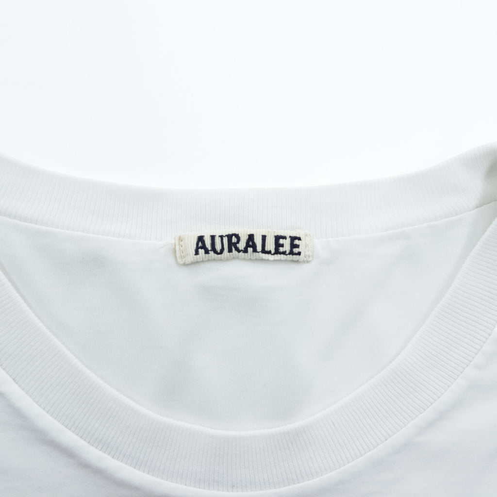 AURALEE 日本製 Tシャツ L ホワイト HIGH GAUGE DOUBLE CLOTH TEE A00T01DC