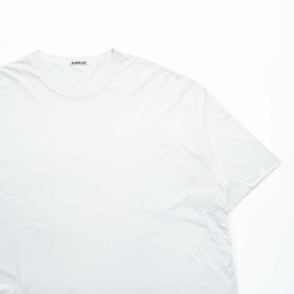 AURALEE 日本製 Tシャツ L ホワイト HIGH GAUGE DOUBLE CLOTH TEE A00T01DC